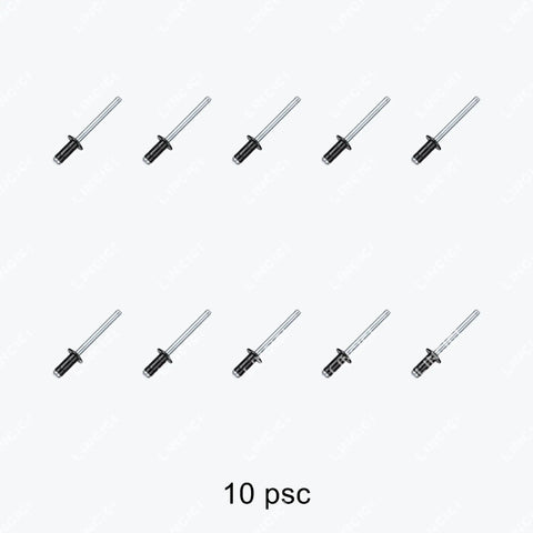 10 Pack Specialty Fuel Door Rivet For Toyota And Lexus No Sweat Swap Replaces 90269-06017 90269-A0005 shown individually on white background.