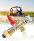 High Pressure Nozzle For Tractors Sprayer With Zinc Alloy Build and Beefy Fan Shaped Sprayer Nozzle in rural agricultural field