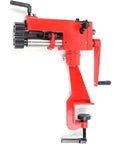22 Gauge Sheet Metal Rotary Bead Roller With 7 Inch Throat Manual Beading Tool Includes 6 Die Sets For Burring Edging And Elbowing