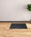 8x14 Inch Cast Aluminum Floor Register With Tudor Mushroom Design HVAC Vent Cover Black Finish Built To Last For Floors Walls And Ceilings