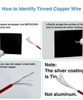 How to identify Top Shelf 8 Gauge Silicone Wire Black 100 Foot Ultra Flexible Stranded Tinned Copper Cable with steps.