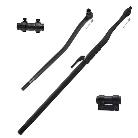 Beef Up Your Ride With A 12 Piece Front Steering Kit For 2000 To 2005 Ford Excursion F250 F350 Super Duty Includes Upper And Lower Ball Joints Inner And Outer Tie Rod Ends Sway Bar Link Adjusting Sleeve And Drag Link For 4WD, front steering parts