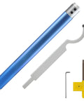 Pro Grade Swan Neck Hollowing Tool For Wood Lathe With Carbide Tipped Bit Preinstalled Ci5 Insert Stainless Steel Arbor and Handle