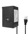 Low Voltage Landscape Lighting Transformer With Timer And Dusk To Dawn Sensor, 300W ETL Listed Power Pack Converts 120V AC To 12V Or 14V AC