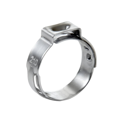 Heavy Duty Stainless Steel 304 Hose Clamps Set 70 Pieces In Seven Sizes Ranging From 5.8 To 18.5 Millimeters Single Ear Clamps