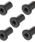 Five Piece Track Spacer Set For Sliding Barn Door Hardware, Durable High Wall Connectors, Black Replacement Kit For Smooth Rolling Doors