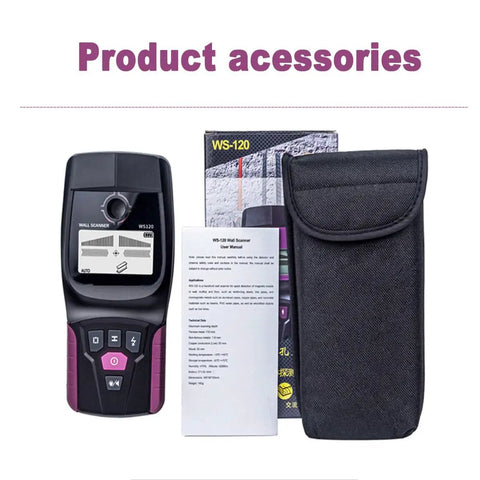 Kill Your Guessing Game With This Pro Stud Finder Featuring sharp LCD readouts, user manual, and carrying case for easy access.
