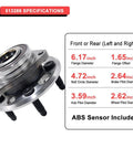 Front Or Rear Wheel Hub Bearing Assembly With ABS 5 Lug Fits Malibu 2013 2015 Impala Equinox Terrain Lacrosse XTS CTS Regal And More