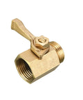 Solid brass gate style valve, ergonomic handle, 3/4 inch, product focus: 2 Pack Solid Brass Garden Hose Shut Off Valves 3/4 Inch