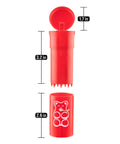 Cap And Crusher 2 In 1 Herb Grinder With Extra Large Storage Pop Art Edition Red Built In Grinder And Pop Top Bottle open view