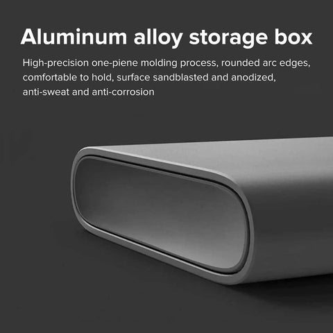 Aluminum storage box for Magnetic Driver Bit Set Do It All With 24 S2 Steel Precision Bits For Electronics Repair