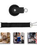 Pro Grade Gym Cable Pulley Attachment With Nylon Rope And Lifting Strap Smooth Sliding Flexible Quiet Easy To Use