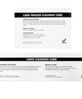 Premium T390 And T156 Cleaning Kit For Zebra ZXP 1 3 8 Card Printers cleaning cards with instructions for use.