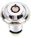 Close-up of Durable Zinc Alloy Tubular Cam Lock With Single Key For Securing Game Cabinets File Cabinets And Wardrobes 1.06x0.67 In