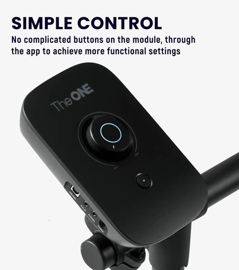 Control module of Polaris Drums Electric Drum Set With USB MIDI And Bluetooth Audio, featuring a simple interface for easy use.