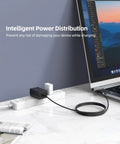 Built Tough As Nails Yet Rock Solid 12V 2A Laptop Power Adapter Wall Charger with black cable on a desk, perfect for home office use.
