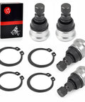 Beefed Up Ball Joints For RZR 570 800 900 Front And Rear Upper Lower Style Replacement Set Durable UTV Parts 7061220 7061187 7081505 7081580 7081666 Bundle, 4-piece set