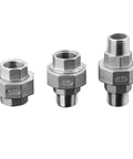 304 Stainless Steel Pipe Union Fittings BSPT One And One Quarter Inch One And One Half Inch Two Inch Three Inch Female To Male Thread Joint Connector