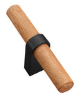 Solid Wood Drawer Pulls And Cabinet Handles Black Single Hole Wood Doorknob European Style Anti Collision Hardware