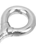 10 Pack M5 Eye Bolt and Eye Hook Kit in Stainless Steel for Hanging and Lifting, Boss Grade Heavy Duty Screw Eyelets for Wood and Metal Projects, Durable Ring Hooks for Solid Load Support close-up