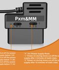 Dash Cam Constant Power Cable With OBD II Adapter showing voltage cut-off settings and operational modes.