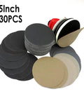 Get A Sweet Deal On This 30 Pack Of Premium SiC Sanding Discs In 125mm Size including various grit sheets and sanding pad.