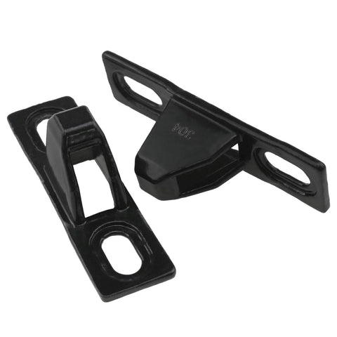 70 Type Sliding Door Keepers Stainless Steel Lock Keeps For Sliding Glass Doors And Sliding Patio Doors With Mounting Screws Black 52.5 x 14 x 19 Mm Corrosion Resistant Durable Hardware 2 Pack