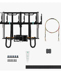 Precision Inductive Hotend Mount Kit For 3D Printers with black alloy frame, motor, and hardware for quick installation.