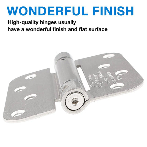4 Inch Self Closing Door Hinges 3 Pack Matte Black Spring Loaded Hinge Kit For Residential Doors And Gates Easy Install