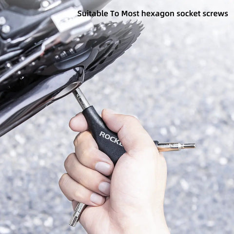 3 In 1 Allen Wrench Set Built Tough For DIY Projects And Bike Repair, Includes 4mm 5mm 6mm Hex Keys, Chrome Plated Steel With PVC Handle
