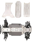 Traxxas Mini Maxx RC Chassis Armor Plate Stainless Steel Guard Beefed Up Upgrade Part for durable lightweight protection.