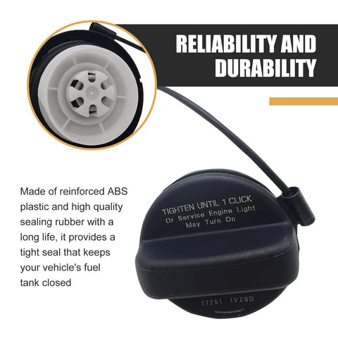Leakproof Tight Fit Gas Cap Easy Install Replacement For Nissan Infiniti ABS Black Fuel Cap Direct OEM 17251-1VZ0D 17251-3JA0A