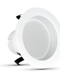 4 Inch LED Recessed Downlight With Baffle Trim And E26 Base Dimmable 2700K Soft White 650 Lumen 50W Equivalent Easy DIY Install