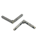 20 Pack Small Wooden Box Hinges With Screws, 90 Degree Folding Bronze Hinges For Jewelry Boxes And Tiny Furniture shown close-up