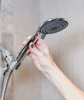 Holding High Pressure 3 Function Handheld Shower Head With Five Foot Hose And Bracket, 3.75 Inch Wide Rain Shower