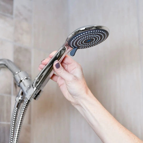 Holding High Pressure 3 Function Handheld Shower Head With Five Foot Hose And Bracket, 3.75 Inch Wide Rain Shower