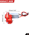 55T Brushed Motor And 88T Transmission Upgrade For 1 24 Scale SCX24 Deadbolt Wrangler Gladiator Bronco with size dimensions