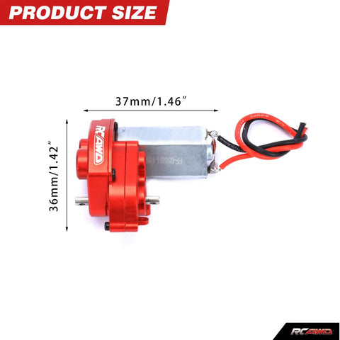 55T Brushed Motor And 88T Transmission Upgrade For 1 24 Scale SCX24 Deadbolt Wrangler Gladiator Bronco with size dimensions