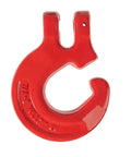 5/16 Inch Logging Chain Choker Hook G80 2 Tons Capacity 4500 Lbs, red heat-treated drop forged alloy steel choker hook front view