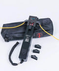 TFI-35 Pro Grade Optical Fiber Identifier With 4 Adapters For Bare Fiber Patch Cords And Ribbon Fiber Live Fiber Detector shown with case
