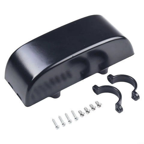 Heavy Duty Black E Bike Controller Box Case Plastic Shell 165mm With Complete Mounting Kit To Shield Electronics From Water Dust And Shock For Superior Long Lasting Performance Anywhere You Ride, black plastic case with brackets and screws