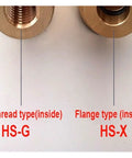 Brass Rotary Joint Swivel Connector Three Quarter Inch To One Quarter Inch Threaded Water Fitting Two Way Left Right Hand Pro Grade Heavy Duty Piping and Hydraulic System Connector For Oil Or Water Lines 50 To 120C, threaded and flange inside views