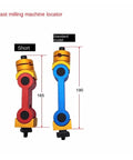 Heavy Duty Adjustable Cnc Mill Positioner Locator Tool For Precision Workpiece Stops, featuring short and standard models with dimensions.