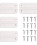 Four Pack Plastic Cooler Hinges For Igloo 50 To 165 Quart Coolers With Sixteen Screws Replacement Parts For Camping And Outdoor Ice Chests