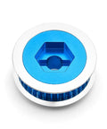 Aluminum 32T pulley from Belt Drive Transmission Kit For 1 By 10 On Road RC Cars with blue anodized finish, upgrade for TT-02 4WD RC car.