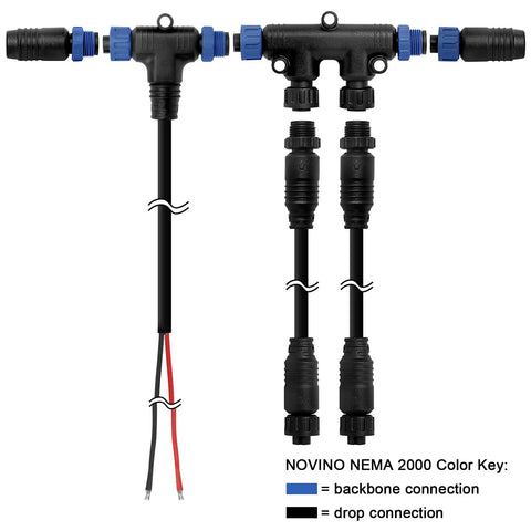NMEA 2000 Marine Starter Kit Pro Grade Universal Cable System With Backbone Cables Drop Cables Tees And Terminators