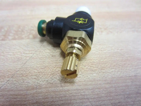 Rock Solid 1/4 Inch Push In Right Angle Flow Control Valve FC70144 Quick Connect Hydraulic Pneumatic Line Regulator No Sweat Installation Gonna Run Flawless Daily
