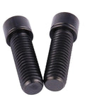 Badass Grade 5 Titanium M8 X 25mm Hex Bolts With Washers For Heavy Duty Bicycle Stem Replacement Hardware In Matte Black Finish