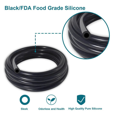 Automotive Silicone Vacuum Hose 10 Ft 3 Eighth Inch ID Vacuum Line 130 PSI Max Pressure High Temp Durable Tubing For Engine Bay Performance Beefed Up And Easy Fit shown coiled
