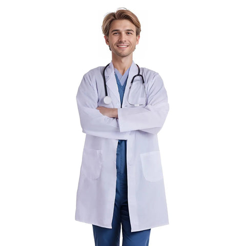 Unisex Scientist Doctor Costume Kit With White Lab Coat, Stethoscope, And Accessories For Halloween, Realistic Medical Look For Adults And Teens